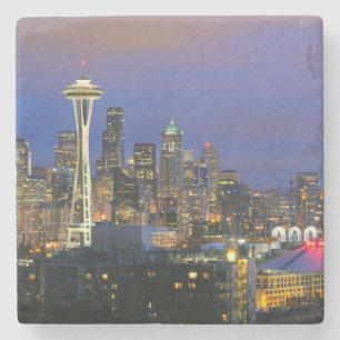 Seattle som ses från Kerry, parkerar i drottninge Stenunderlägg
