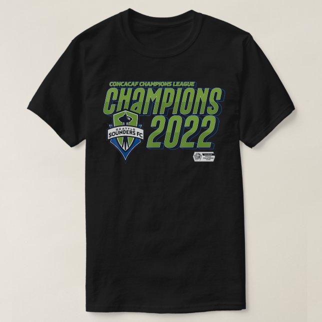 Seattle Sounders  Champions 2022 Concacaf Champion T Shirt (Design framsida)