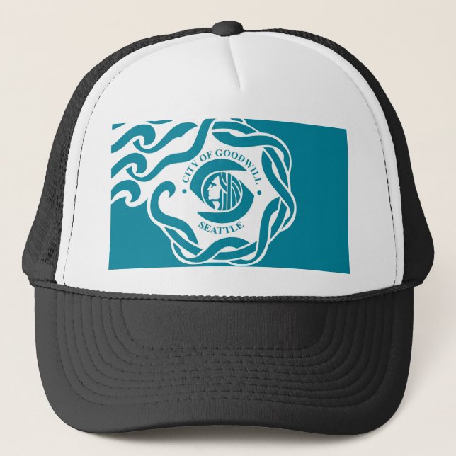 seattle stad flagga förenade statliga Amerika Keps (Framsida)