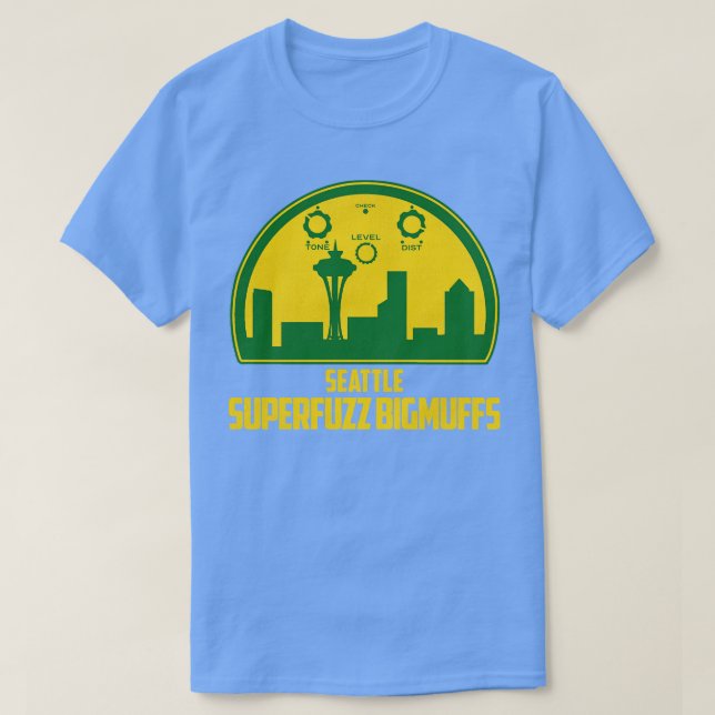 Seattle Superfuzz Grunge Music Tribute T Shirt (Design framsida)