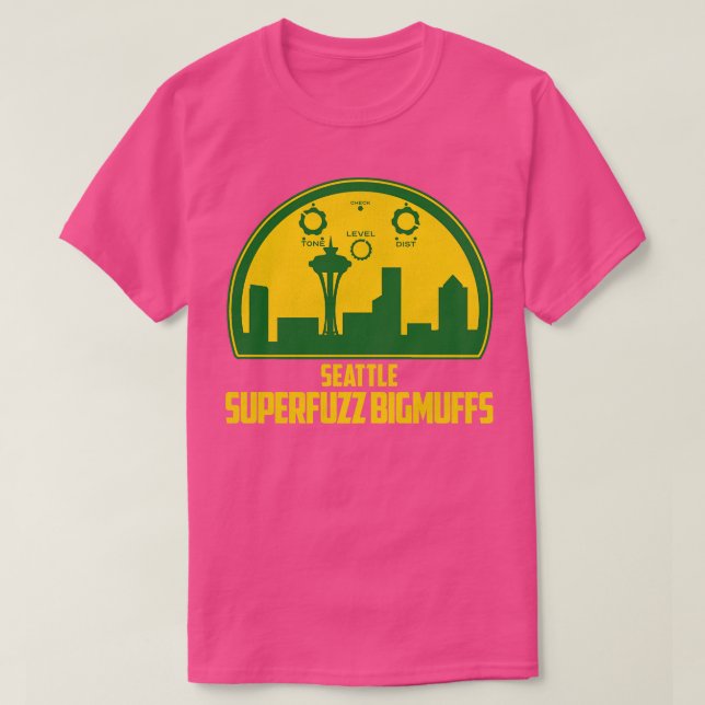 Seattle Superfuzz Grunge Music Tribute T Shirt (Design framsida)