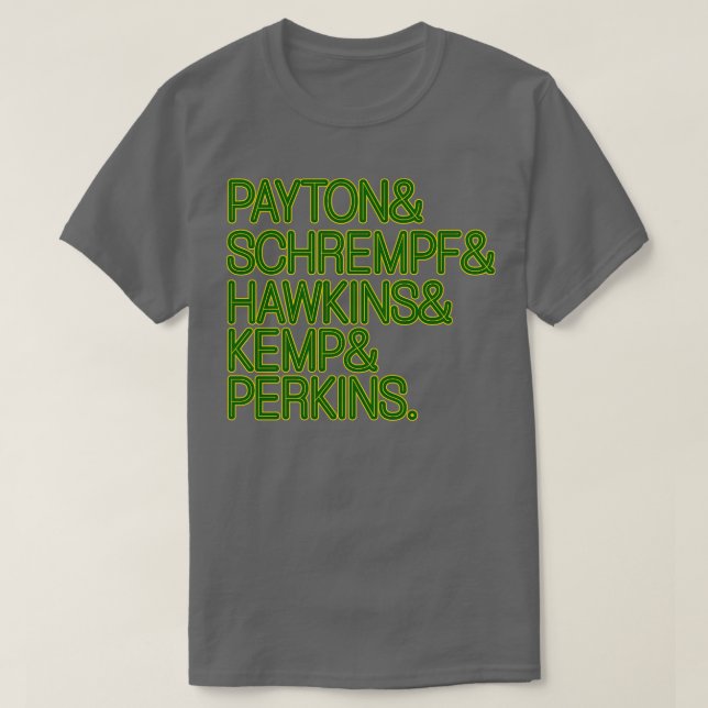 Seattle SuperSonics Retro 90s Lineup Fläkt Art T Shirt (Design framsida)