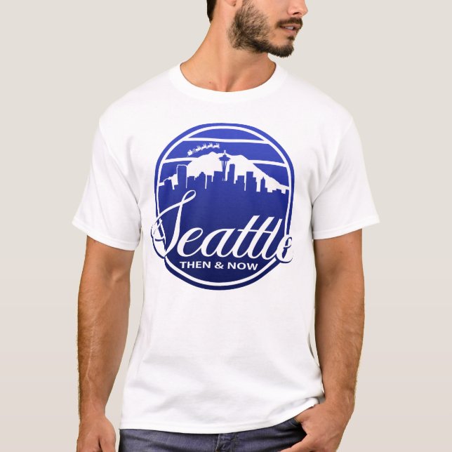Seattle Then & Now T-Shirt (Framsida)