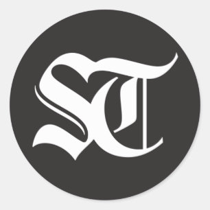 Seattle Times Round Glossy Sticker Runt Klistermärke