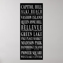 Seattle Tunnelbanan Sign