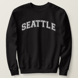 SEATTLE Universiteten-Stil Sweater America College Lång Ärmad Tröja