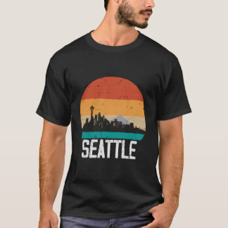 Seattle Usa Sunset Skyline Seattle T Shirt