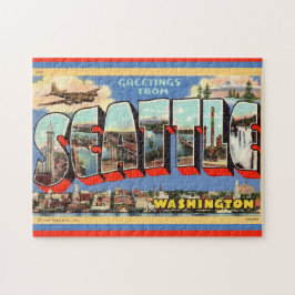 Seattle Välkomsthälsning 11x14 Pussel