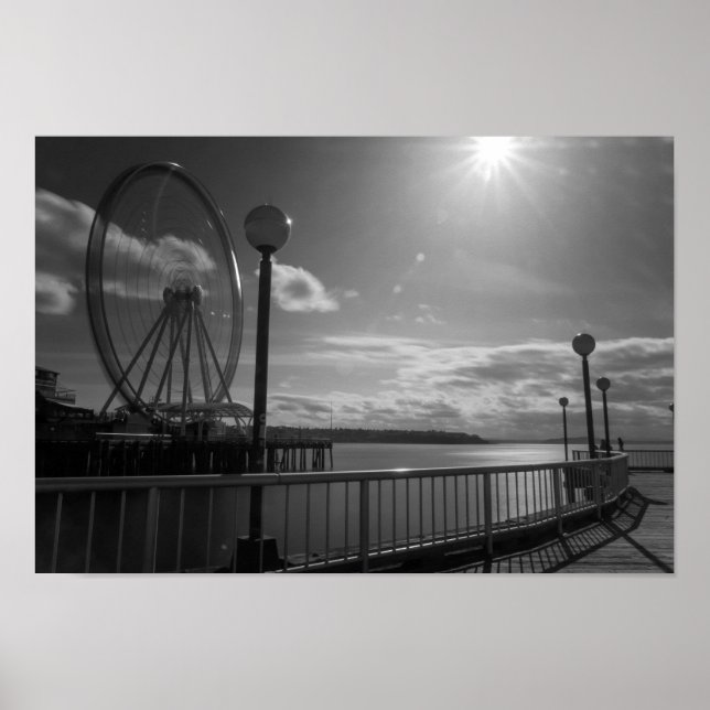 Seattle, vattendrag poster (Framsidan)