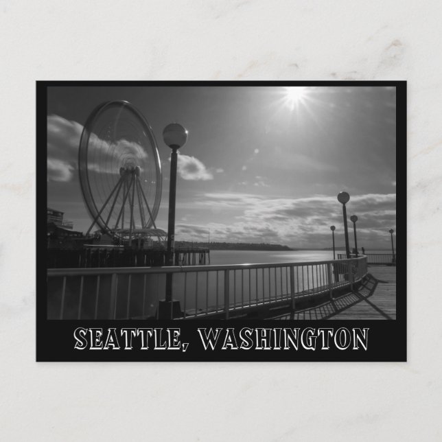 Seattle, vattendrag vykort (Framsida)