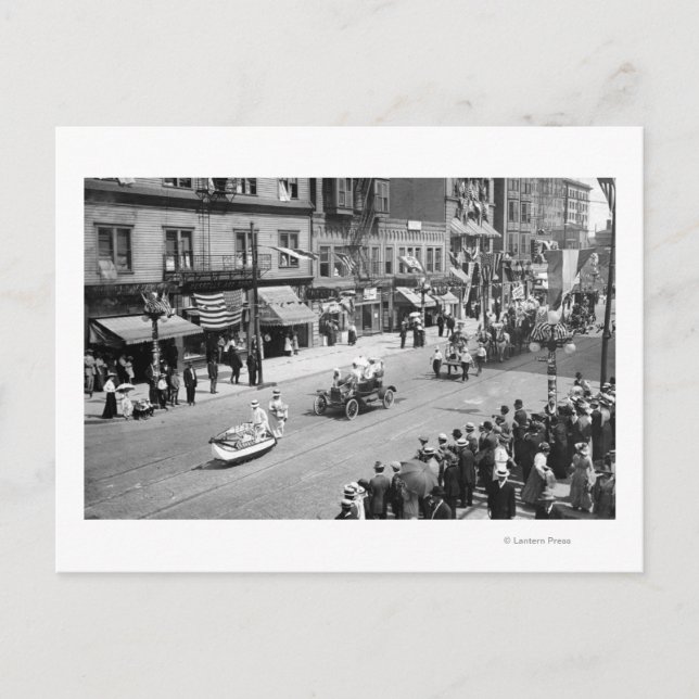 Seattle, WA Forth från juli Parad om Seneca Vykort (Framsida)