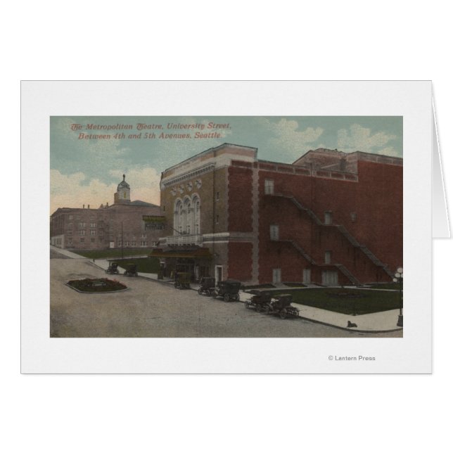 Seattle, WA - Metropolitan Hälsningskort (Framsidan Horizontal)