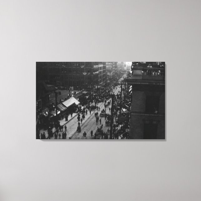 Seattle, WA Naval Parad på First och Vår Canvastryck (Framsida)