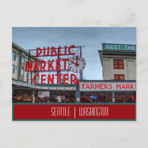 Seattle, WA Public Market Vykort