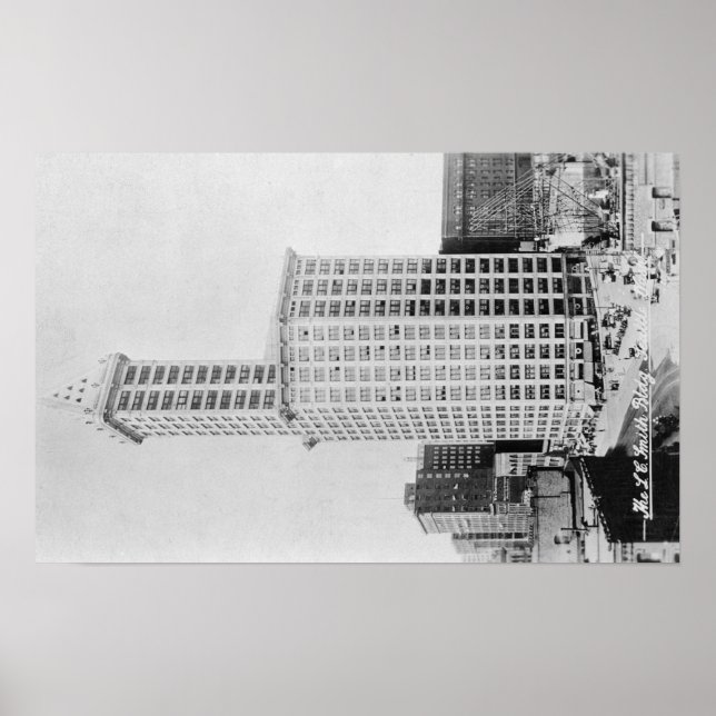 Seattle, WA - Smith Torn Byggande Poster (Framsidan)