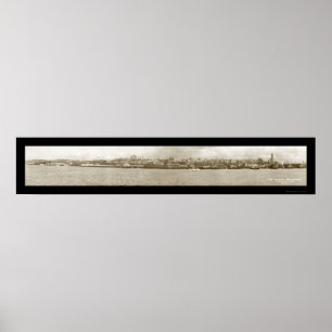Seattle WA strandfoto 1917 Poster