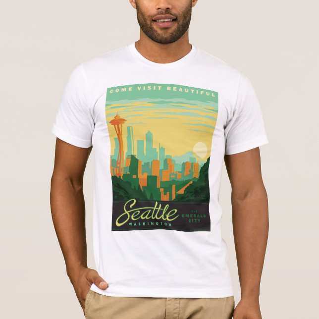 Seattle, WA T Shirt (Framsida)