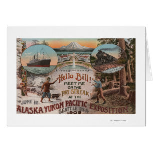 Seattle WAAD för Alaska Yukon den Stillahavs- Hälsningskort