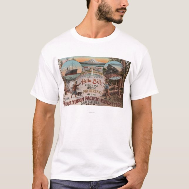 Seattle WAAD för Alaska Yukon den Stillahavs- Tee Shirt (Framsida)