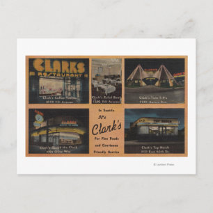Seattle, WAAD för Clarks restauranger Vykort