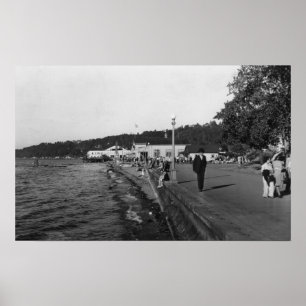 Seattle WAAlki strandstrand beskådar Poster