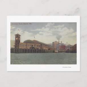 Seattle, WAColeman Dock på Seattle Waterfront Vykort