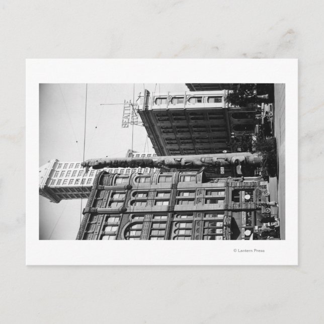 Seattle, WAIndian Totem Pole på Pioneer Square Vykort (Framsida)