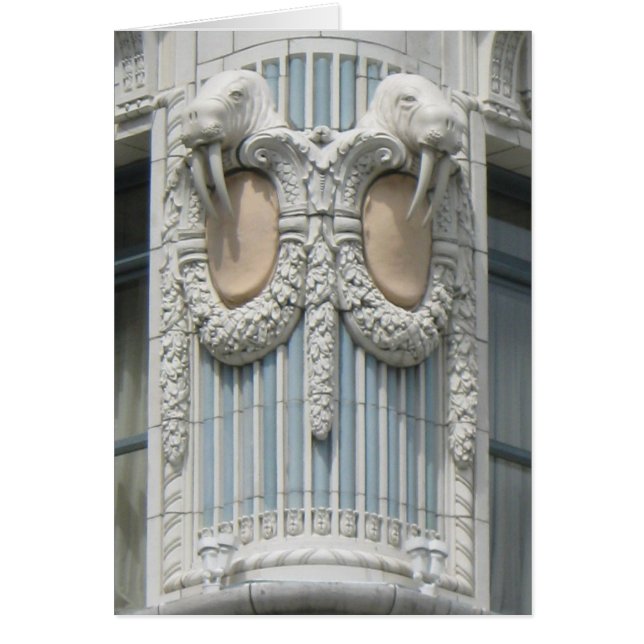 Seattle Walrus Hälsningskort (Framsidan)