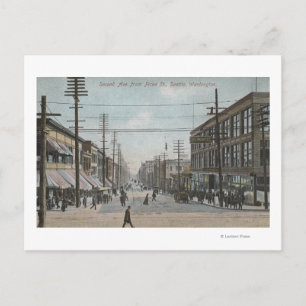 Seattle, WASecond Avenue från Pike Street Vykort