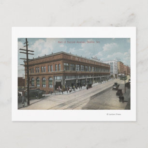 Seattle, WASecond Avenue Frederick och Nelson Vykort