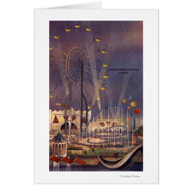Seattle, Washington 1962 World's Fair Poster Hälsningskort (Framsidan)