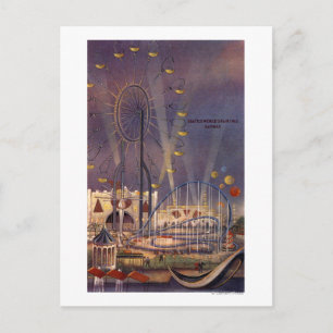 Seattle, Washington 1962 World's Fair Poster Vykort