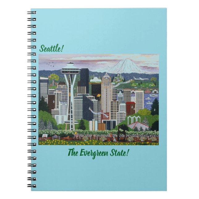 Seattle Washington Anteckningsbok (Framsidan)