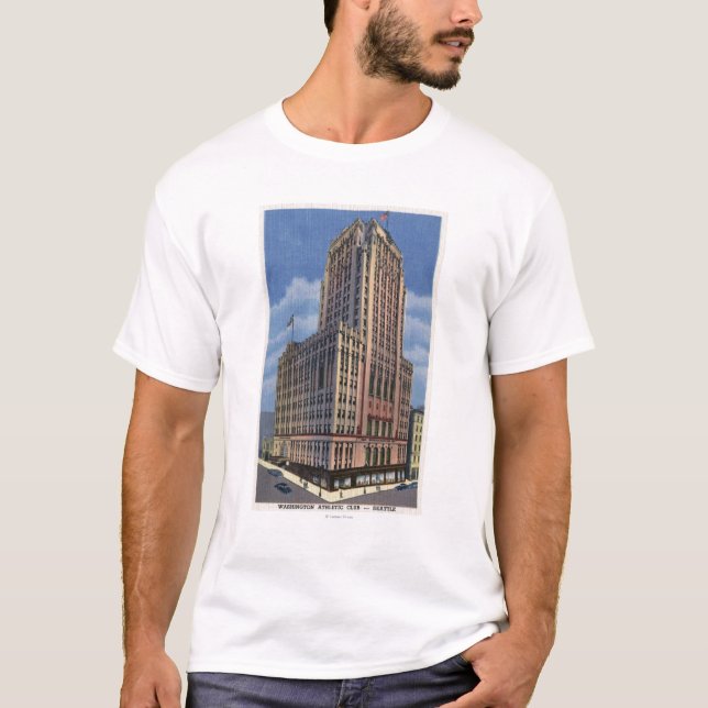 Seattle Washington - beskåda av Washington Tee Shirt (Framsida)