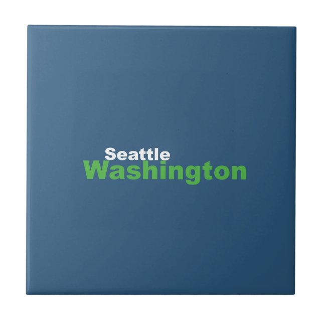 Seattle, Washington Ceramic Tile Kakelplatta (Framsidan)