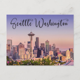 Seattle Washington City Postcard Vykort