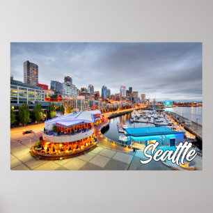 Seattle, Washington, Förenade Stater Poster