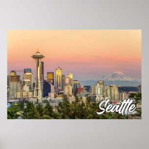 Seattle, Washington, Förenade Stater Poster