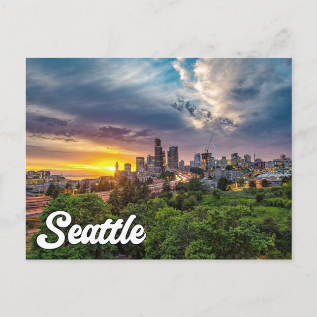 Seattle, Washington, Förenade Stater Vykort (Framsida)
