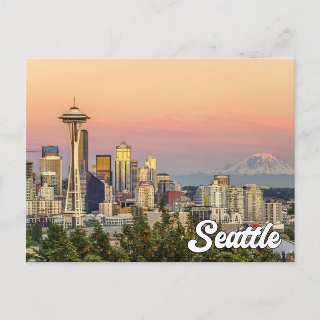 Seattle, Washington, Förenade Stater Vykort (Framsida)