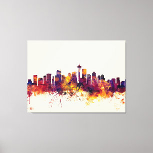 Seattle Washington horisont Canvastryck