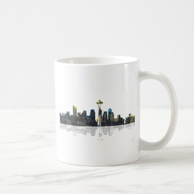 Seattle Washington horisont Kaffemugg (Höger)
