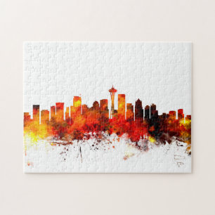 Seattle Washington horisont Pussel
