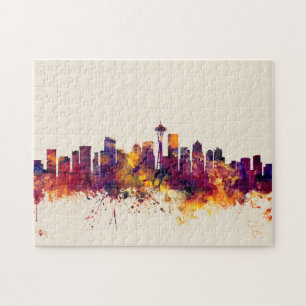 Seattle Washington horisont Pussel