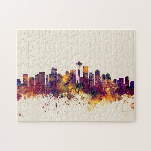 Seattle Washington horisont Pussel (Horisontell)