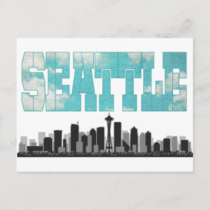 Seattle Washington horisont Vykort