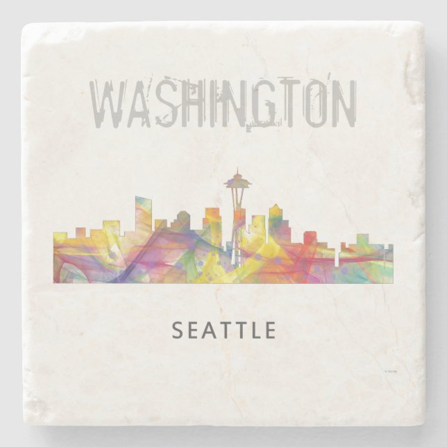SEATTLE WASHINGTON HORISONT WB1 - UNDERLÄGG STEN (Framsidan)