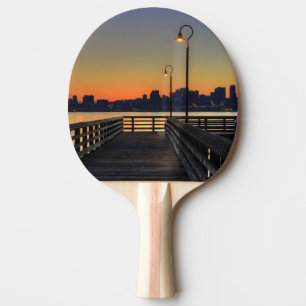 Seattle Washington i stadens centrum horisont Pingisracket