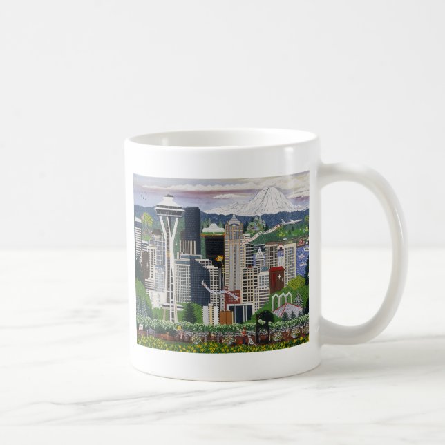 Seattle Washington Kaffemugg (Höger)
