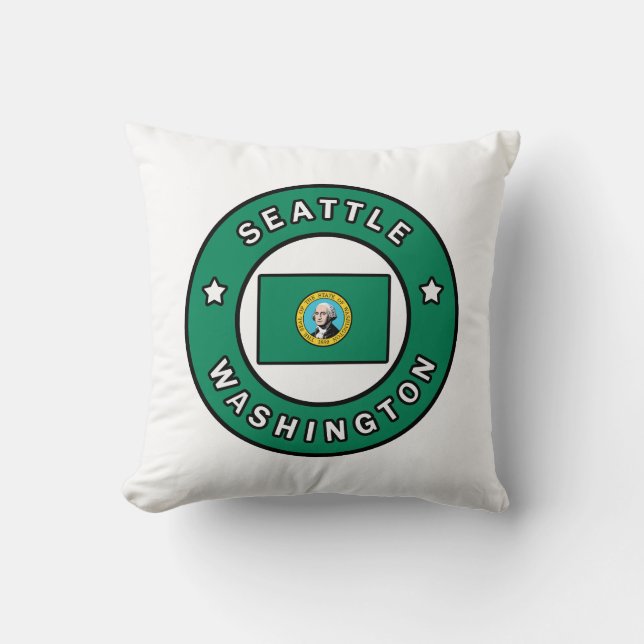 Seattle Washington Kudde (Framsida)